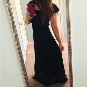 NWOT Black Maxi Dress
